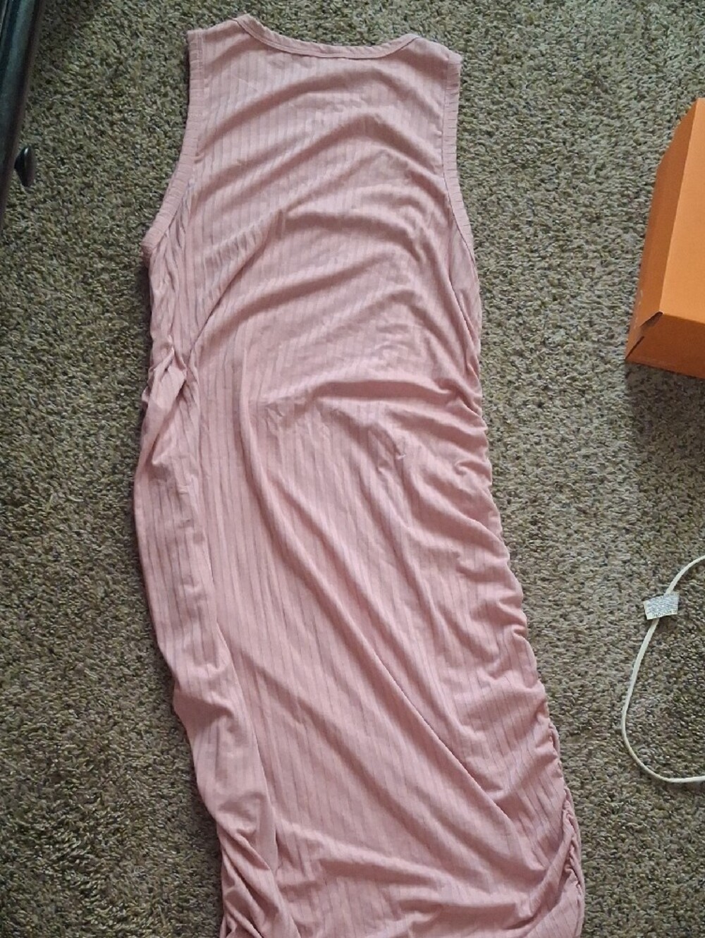 SHEIN Ribbed Sleeveless Dress in Blush Pink - Picture 3 of 4